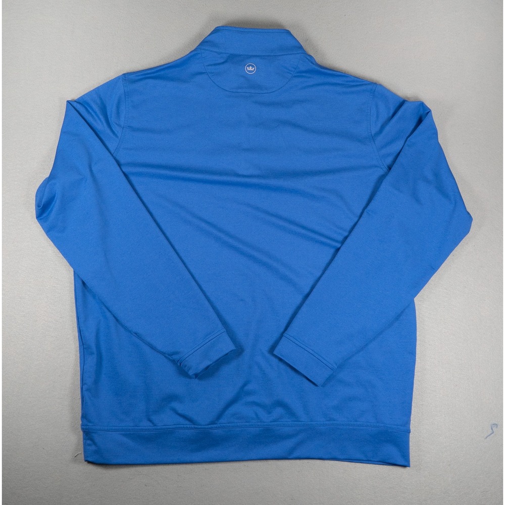 Peter Millar Mens Quarter Zip Pullover Blue Performance XL Golf Activewear image 4